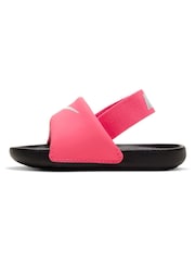 Nike Pink/Black Kawa Sandals - Image 2 of 9