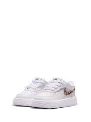 Nike Black/White Animal Infant Air Force 1 Easy On Trainers - Image 5 of 9