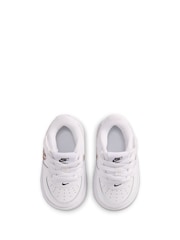 Nike Black/White Animal Infant Air Force 1 Easy On Trainers - Image 7 of 9