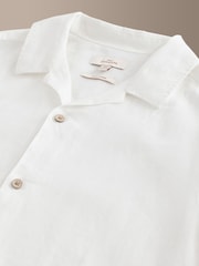 White Signature 100% Linen Shirt - Image 8 of 8