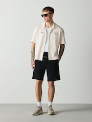 White Print Short Sleeve Shirt - Image 2 of 3