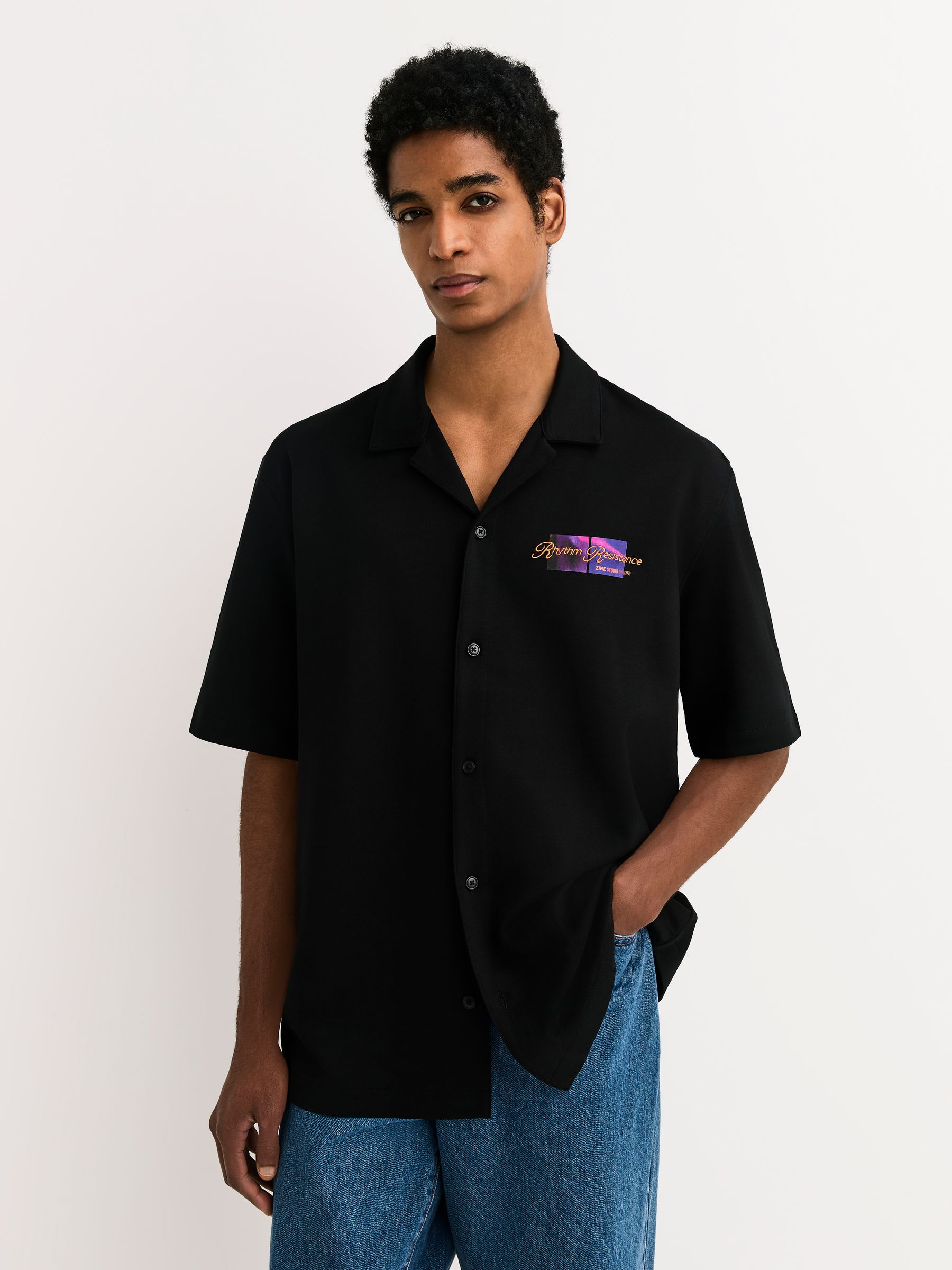Buy Чорний - Jersey Print Short Sleeve Shirt з сайту Next Ukraine