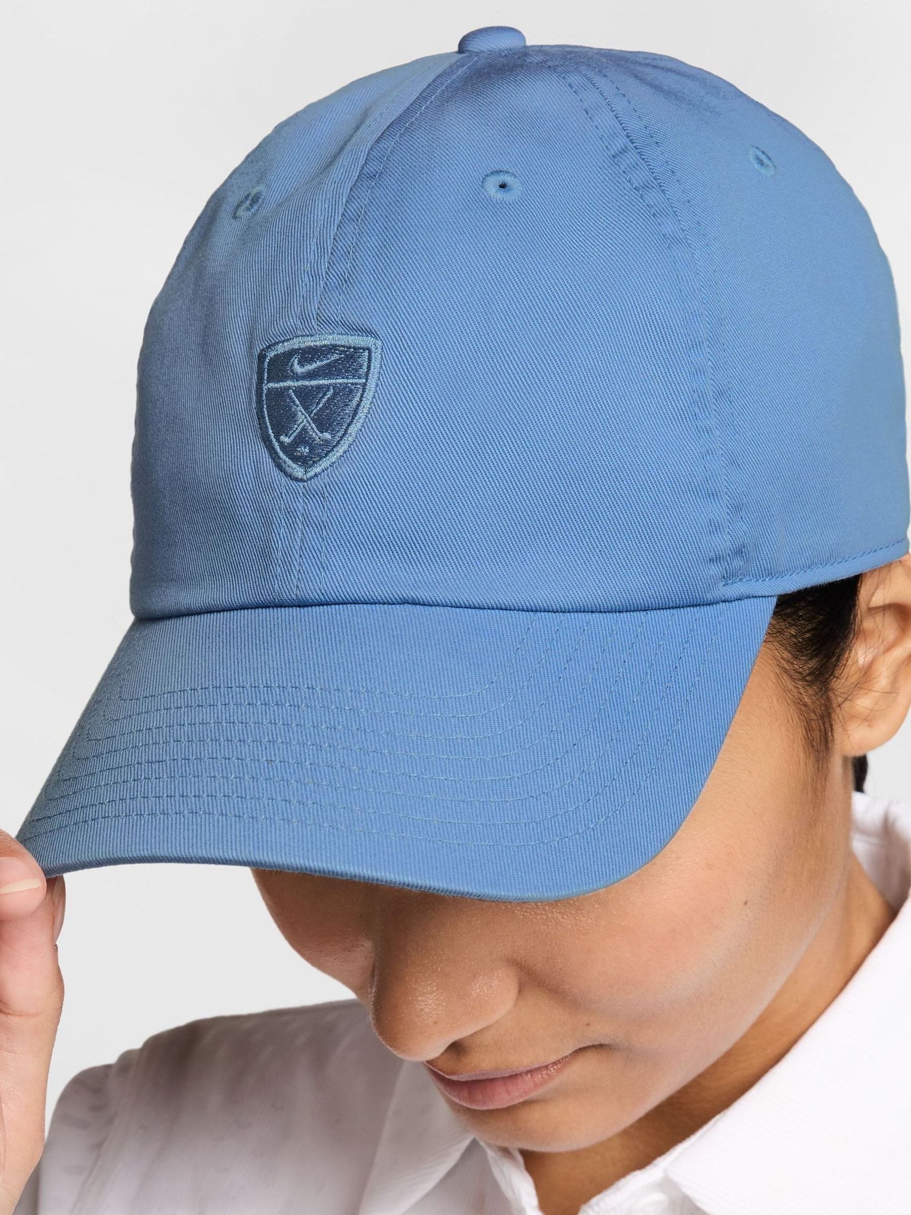 nike golf hat blue
