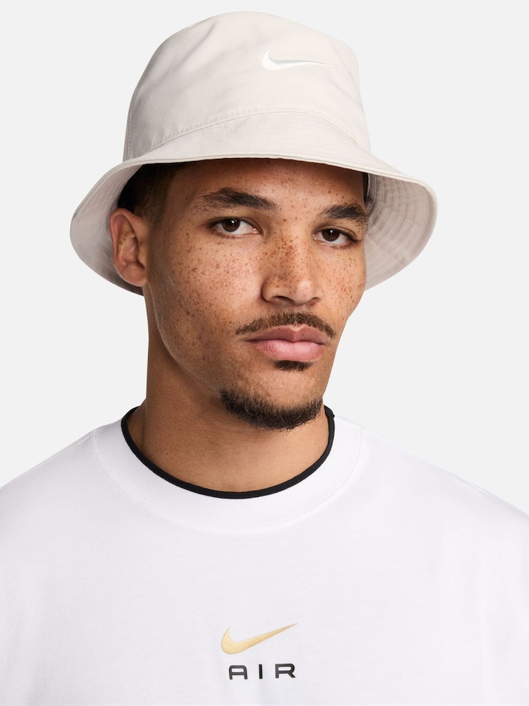 Nike White Apex Swoosh Bucket Hat - Image 1 of 6