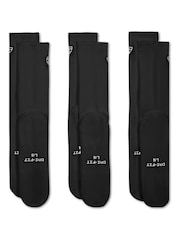 Nike Black Crew Golf Socks 3 Piece - Image 2 of 4