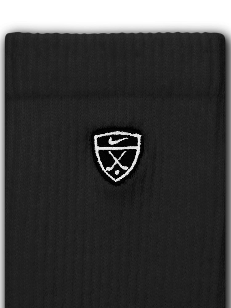 Nike Black Crew Golf Socks 3 Piece - Image 4 of 4