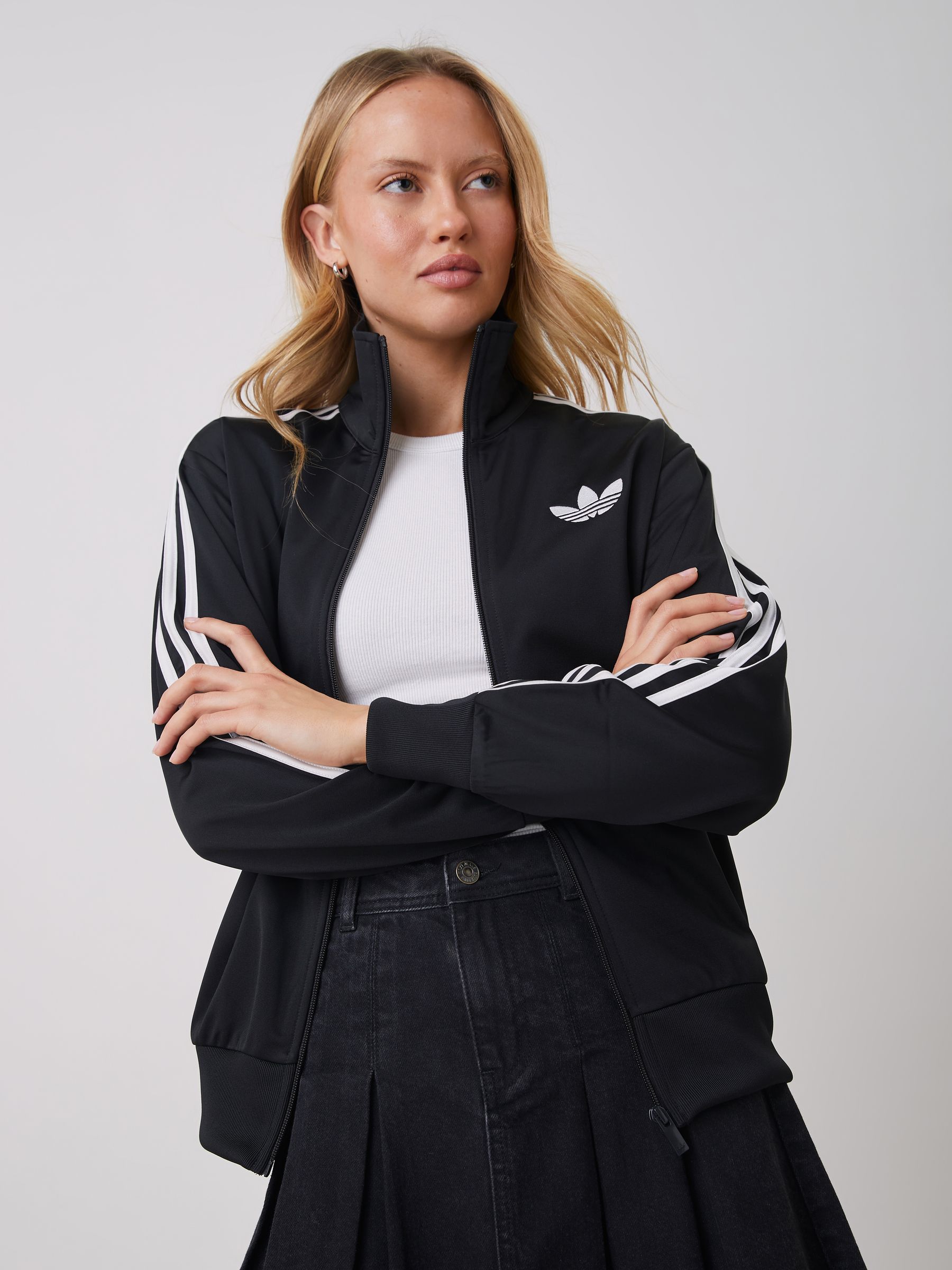 Buy adidas Originals Black Firebird Loose Track Top from Next Mexico