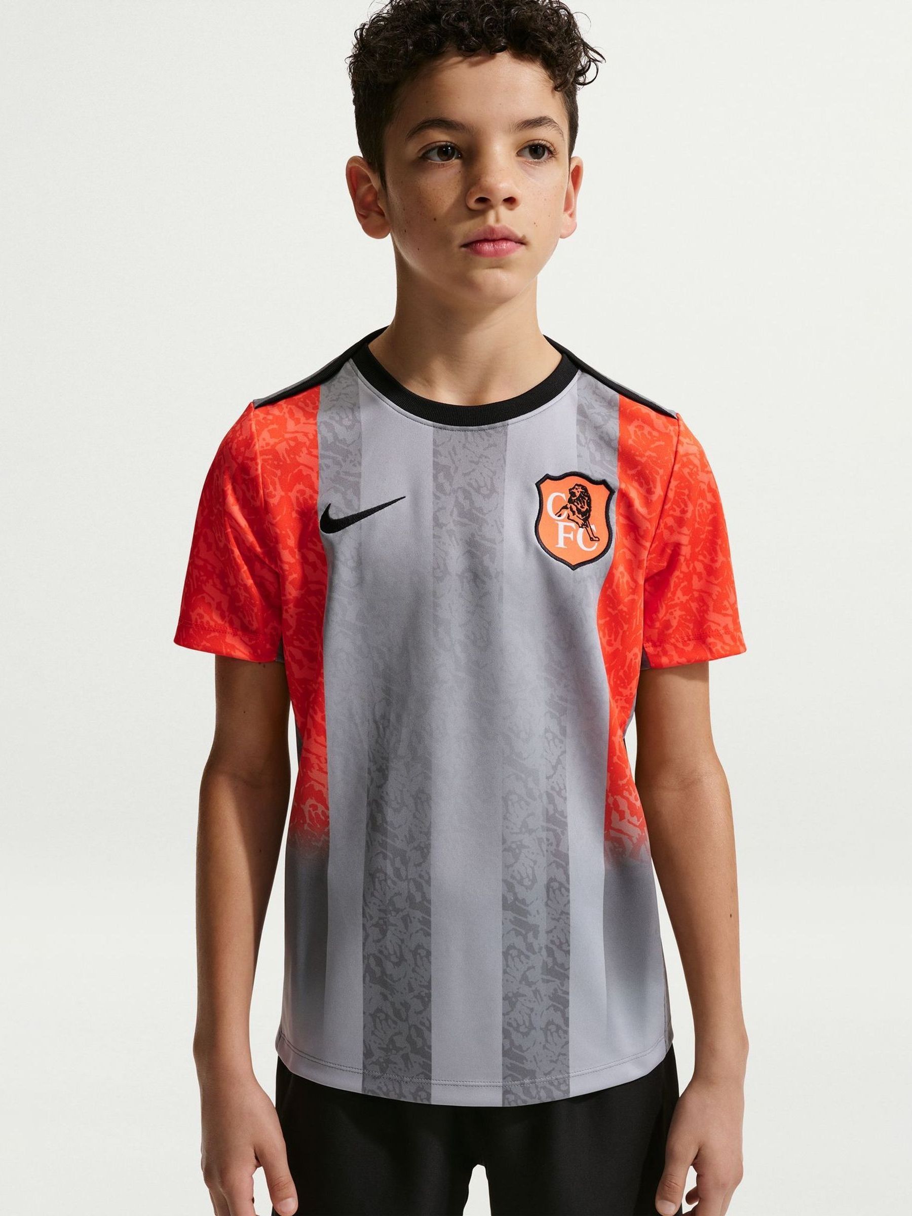Buy Nike Grey Chelsea FC 2025/26 Pre Match Football Shirt from