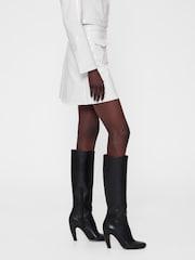 Gap GapStudio White Patent Leather Mini Skirt - Image 5 of 6