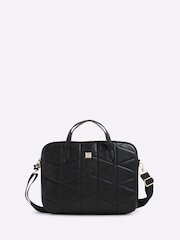 River Island Black Quilted Laptop Case - Image 1 of 5