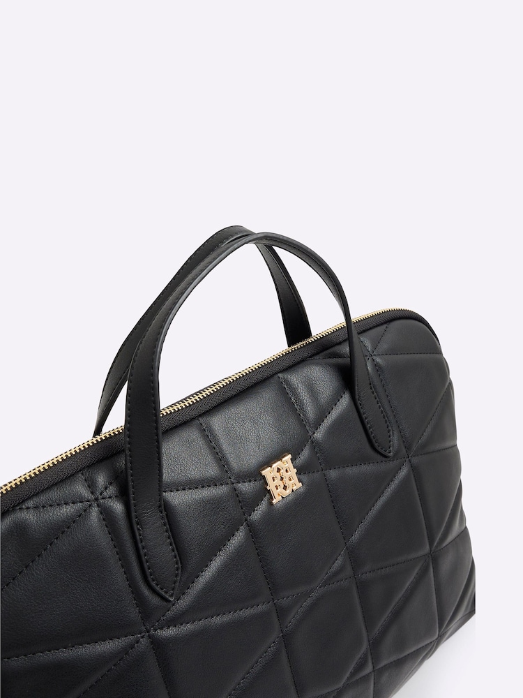 River Island Black Quilted Laptop Case - Image 5 of 5 River Island Black Quilted Laptop Case - Image 5 of 5