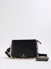 River Island Embossed Chain Pocket Cross-Body Bag - Imagem 1 de 6