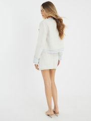 Jaqueta Trophy River Island Denim Tweed - Imagem 4 de 4