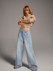 Γαλάζιο - River Island χαλαρά τζιν σε ίσια γραμμή - Εικόνα 8 από 9