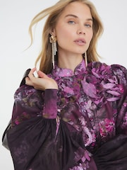 River Island Floral Print 3D Trim Blouse - Imagem 4 de 4