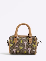 River Island Brown Martini Mini Cross-Body Bowler Bag - Image 2 of 5