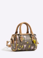 River Island Brown Martini Mini Cross-Body Bowler Bag - Image 3 of 5