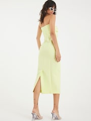 River Island Green Sculpted Tailored Column Dress - Image 2 of 5