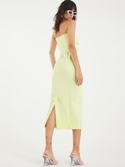 River Island Green Sculpted Tailored Column Dress - Image 3 of 5