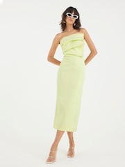 River Island Green Sculpted Tailored Column Dress - Image 4 of 5