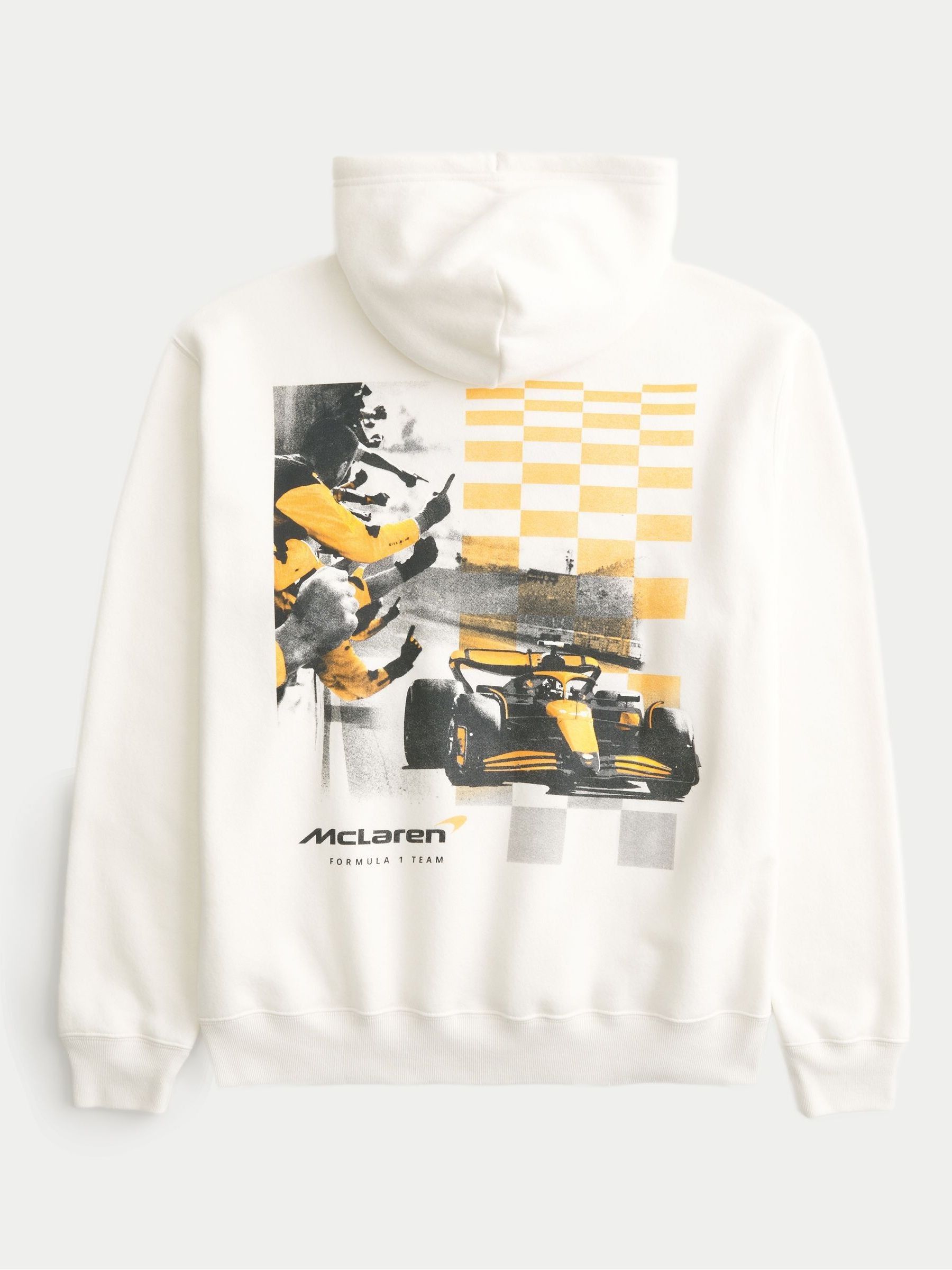 Buy Hollister Relaxed Cream McLaren Pop-Over Hoodie from Next USA
