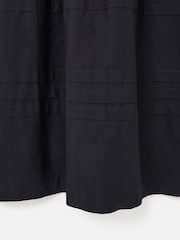 Oliver Bonas Black Striped Short Sleeve Midi Dress - Image 6 of 6