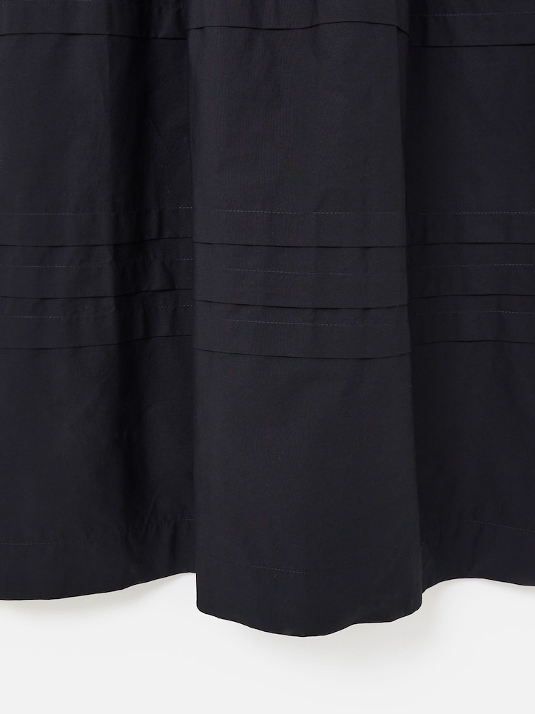 Oliver Bonas Black Striped Short Sleeve Midi Dress - Image 6 of 6