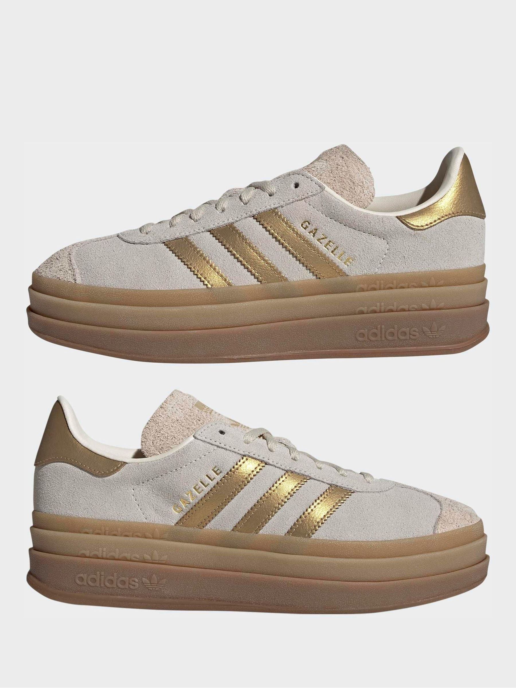 Buy adidas Originals Cream Gazelle Bold W Trainers from Next USA