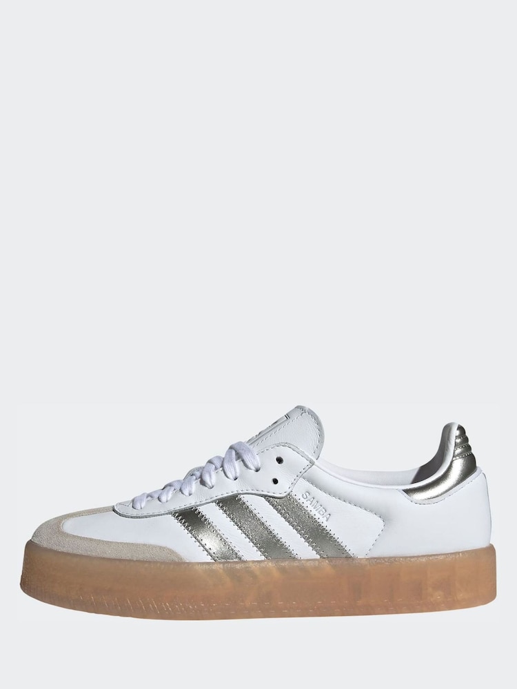 adidas gazelle silver green womens Adidas Samba OG White Silver Metallic Gray – Newcop main image 0