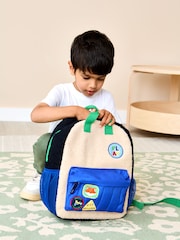 JoJo Maman Bébé Borg Colour Block Medium Backpack - 圖片 2，共 9