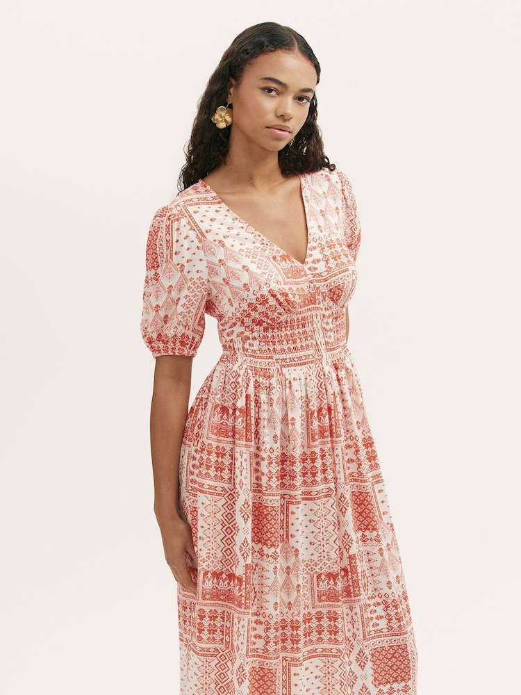 Finery Orange Kiara Dress - Image 2 of 4 Finery Orange Kiara Dress - Image 2 of 4