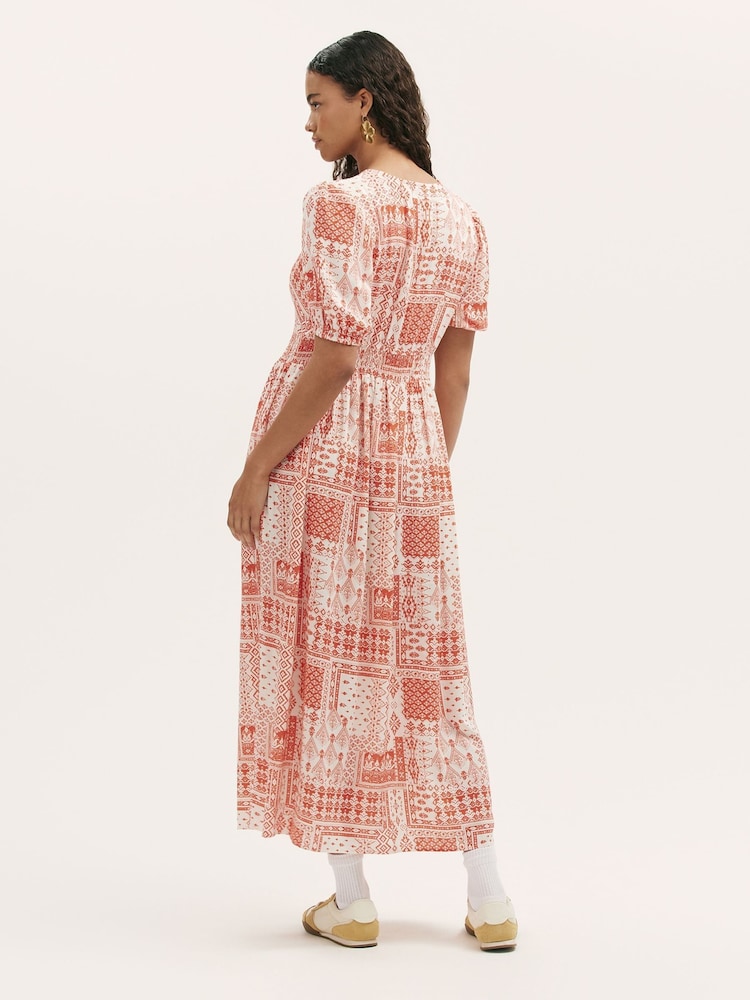 Finery Orange Kiara Dress - Image 4 of 4 Finery Orange Kiara Dress - Image 4 of 4
