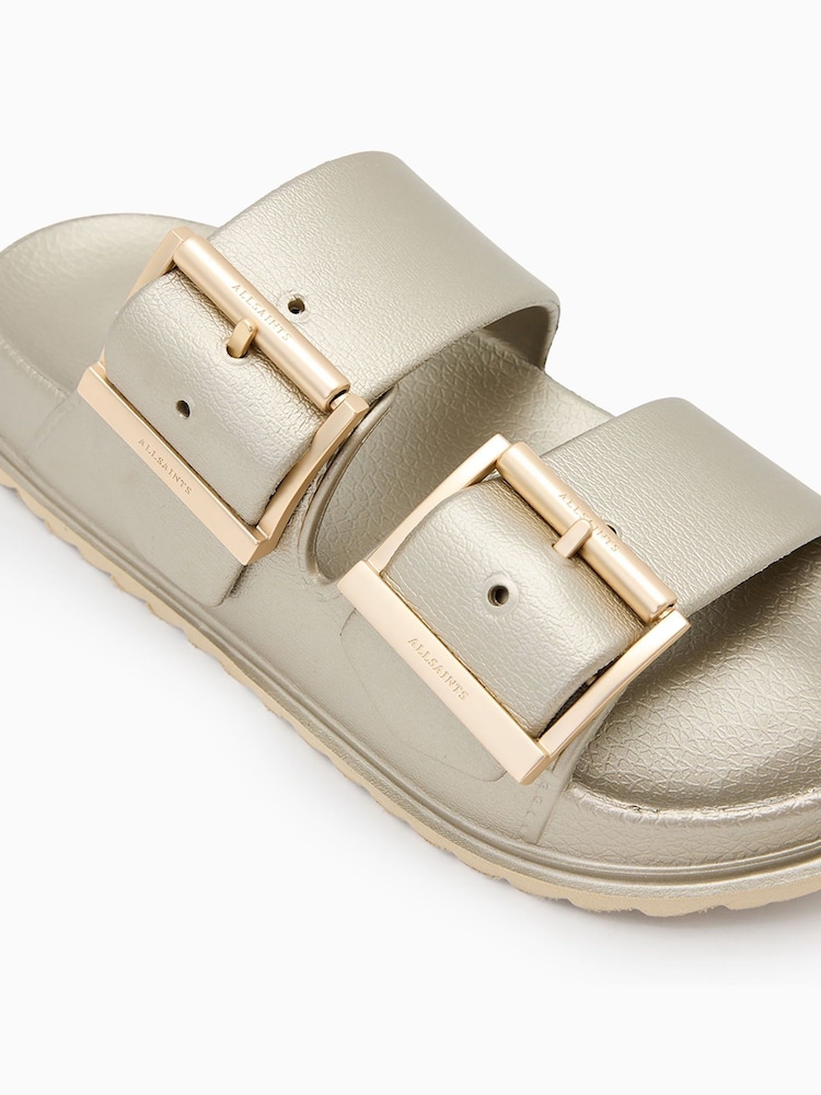 AllSaints Yellow Sian Eva Sandals - Image 2 of 5