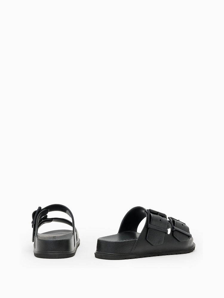 AllSaints Black Sian Eva Sandals - Image 1 of 5