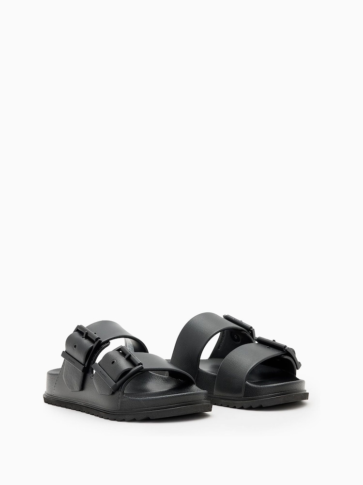 AllSaints Black Sian Eva Sandals - Image 2 of 5