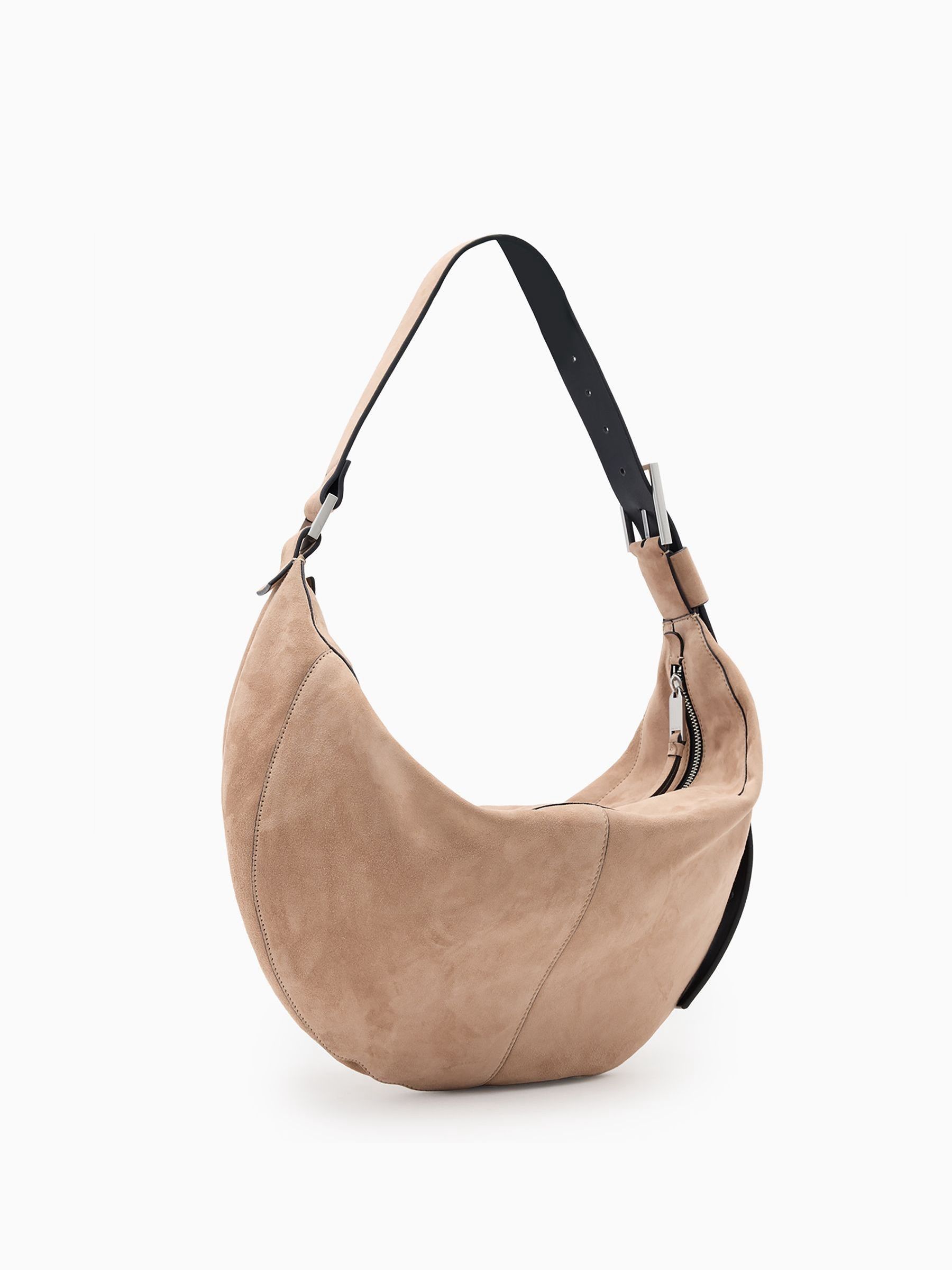 Buy AllSaints Brown Luna Suede Shoulder Bag from Next USA