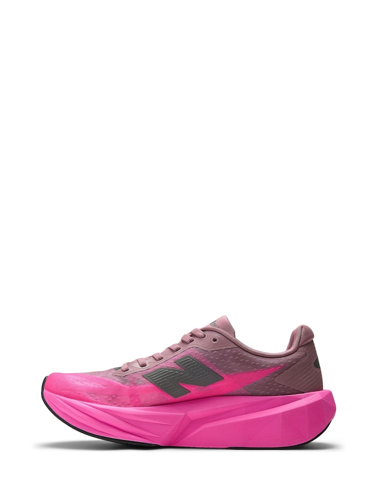 New Balance Pink Rebel V5 Running Trainers - Image 2 of 8