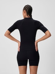 Speedo Black Endurance+ Short Sleeve Rash Vest - Image 2 of 6
