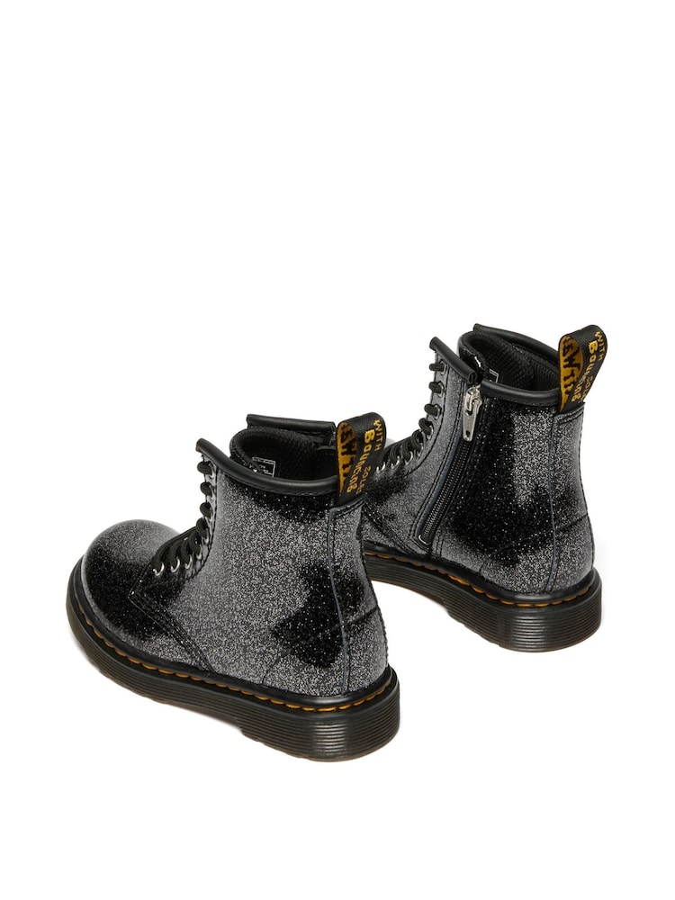 Dr. Martens Black 1460 T Nebula Glitter Shoes - Image 2 of 4