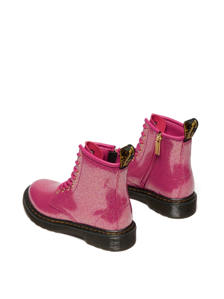 Dr. Martens Pink 1460 Nebula Glitter Shoes - Image 2 of 4 Dr. Martens Pink 1460 Nebula Glitter Shoes - Image 2 of 4