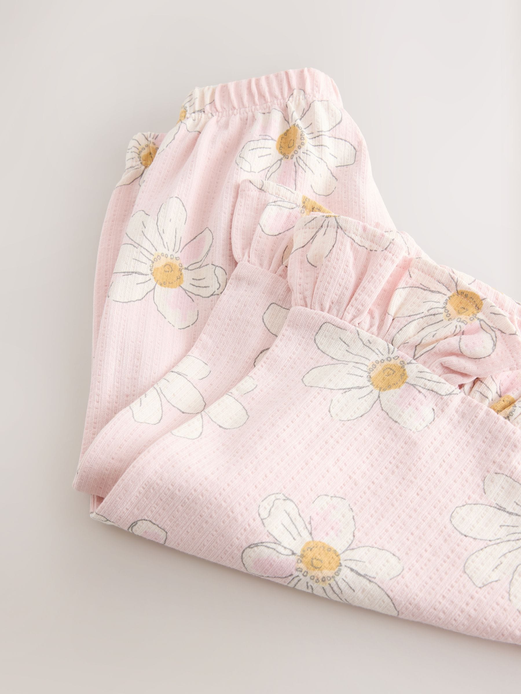 Buy Pink Flower Wide Leg Frill Trousers (3mths-7yrs) from Next USA