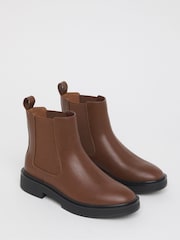Simply Be Brown Extra Wide Fit Classic Chelsea Boots - Image 2 of 4