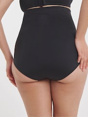 Simply Be Black Magisculpt Ella Lace Waist Nipper Firm Control Briefs - Image 3 of 4