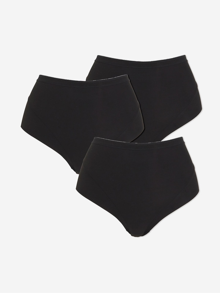 Simply Be Black Magisculpt Light Tummy Shapers Knickers 3 Pack - Image 1 of 5