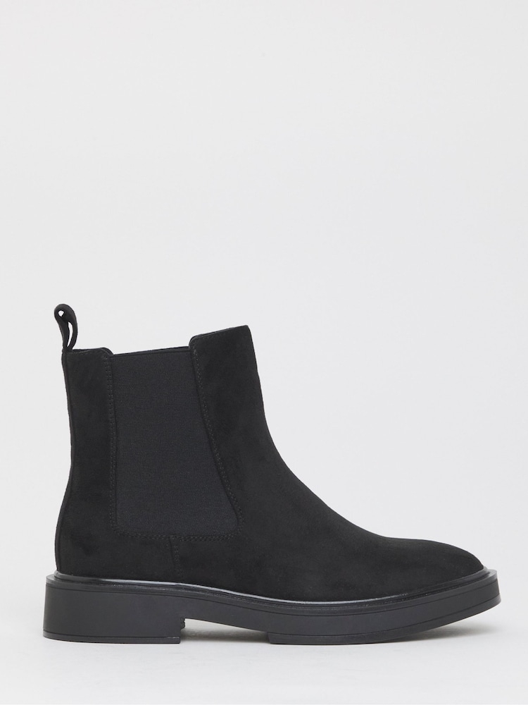 Simply Be Light Black Extra Wide Fit Classic Chelsea Boots - Image 1 of 3