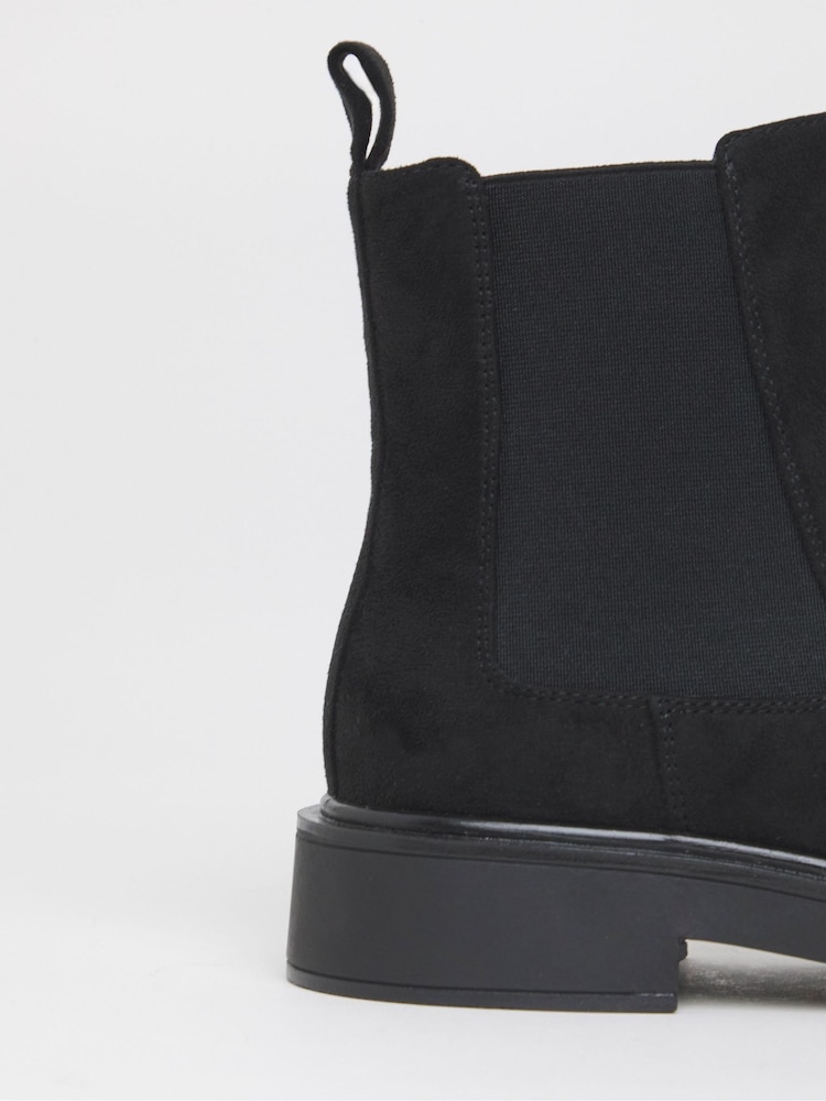 Simply Be Light Black Extra Wide Fit Classic Chelsea Boots - Image 2 of 3