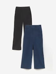 JD Williams Indigo 2 Pack Wide Leg Jeggings - Imagen 6 de 6