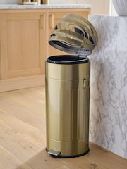 Gold 30L Vintage Ribbed Soft Close Bin - Image 2 of 4