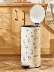 Floral 30L Round Soft Close Pedal Bin - Image 2 of 5