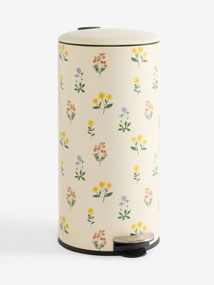 Floral 30L Round Soft Close Pedal Bin - Image 5 of 5